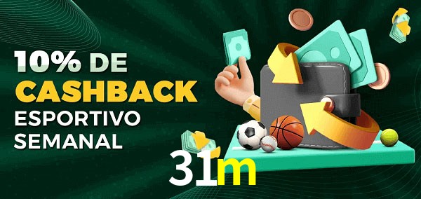 10% de bônus de cashback na 31m